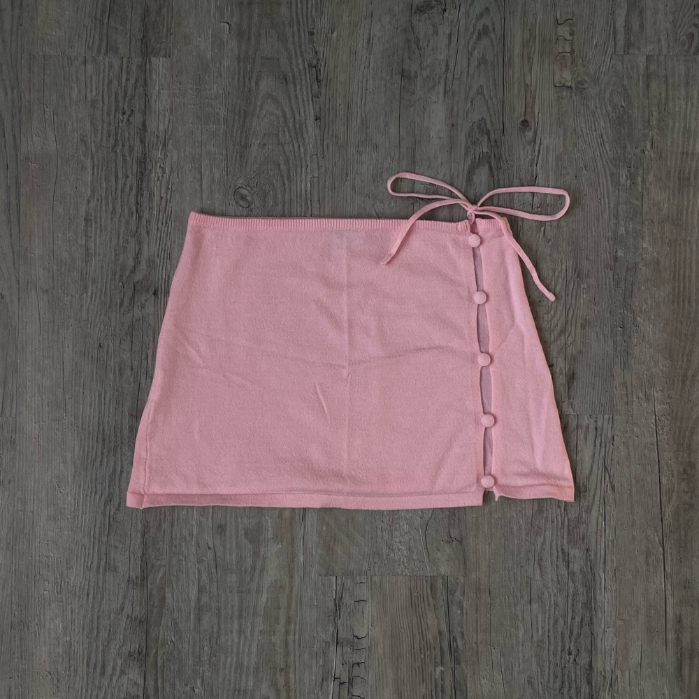 I.AM.GIA Pink Knit Mini Skirt
